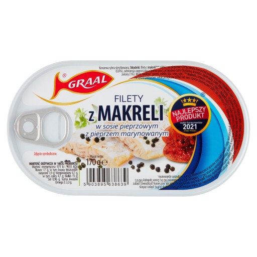 FILETKY MAKRELY GRÁLOVEJ V PAPRKOVEJ OMÁČKE S PAPRIMOU M. 170G
