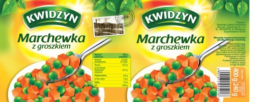 Kwidzyn mrkva s hráškom 400 g