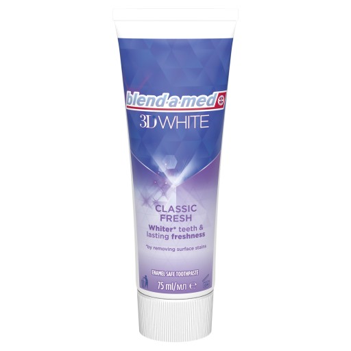 Blend-a-med 3D White Classic Fresh zubná pasta 75 ml