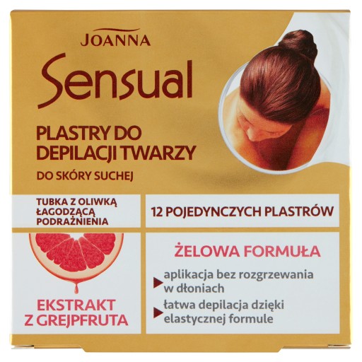 Joanna Sensual Grapefruit depilačné pásiky na tvár - suchá pokožka 1 balenie-12