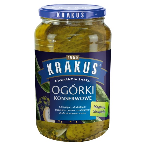 Nakladané uhorky Krakus 920g