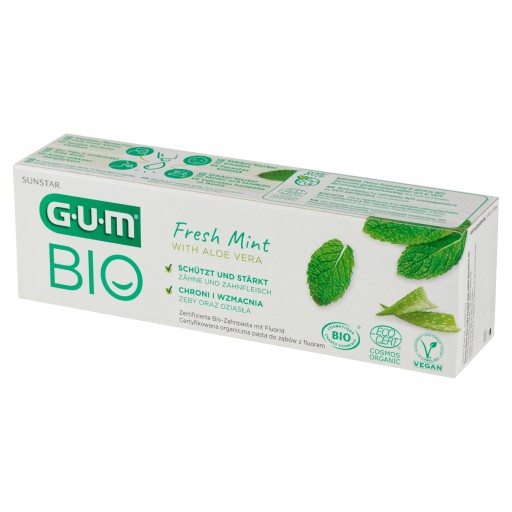 Sunstar GUM bio pasta svieža mäta aloe vera 75 ml