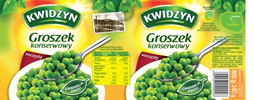 KONZERVOVANÝ HRACH 400G KWIDZYŃ