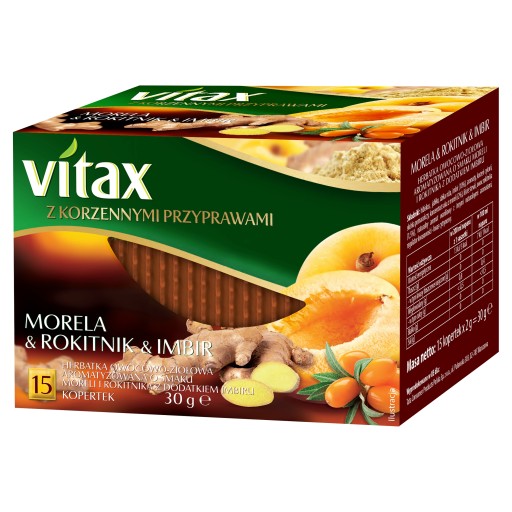 VITAX korenistý čaj MARHUĽOVÁ MORKA ZÁZVOR 15T