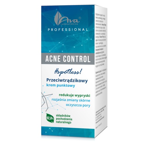 AVA ACNE CONTROL Anti-akné. krém na škvrny 15 ml