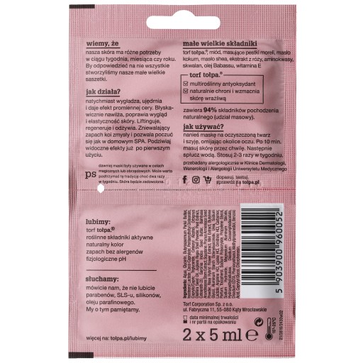 maskovanie stop time omladzujúca maska s peelingom 2v1 2x5 ml