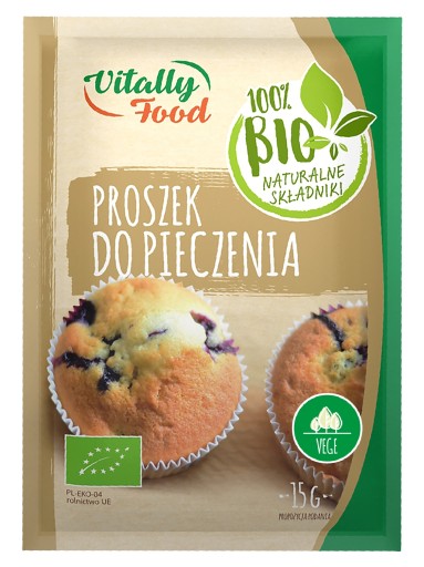 BIO prášok do pečiva 0,015 g Vitally Food