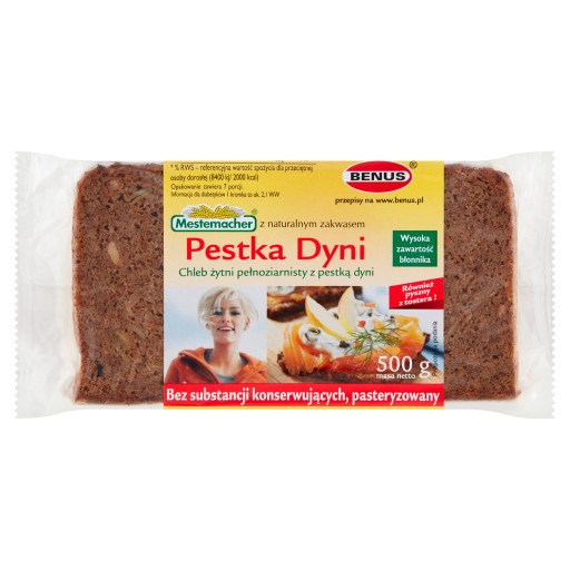 Benuš Ražný chlieb s tekvicovými semienkami 500 g