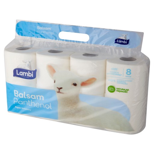 Toaletný papier LAMBI Balsam Panthenol 8 roliek