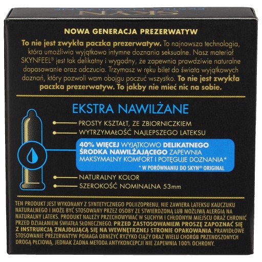 SKYN Nelatexové kondómy extra lubrikované 3