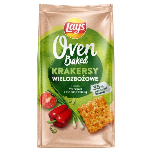Lay's Lays Oven Baked Crackers zelená cibuľka 80g