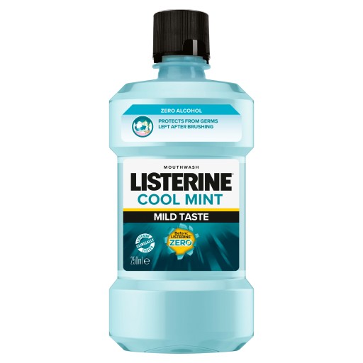 Listerine Cool Mint Mild Taste ústna voda 250 ml