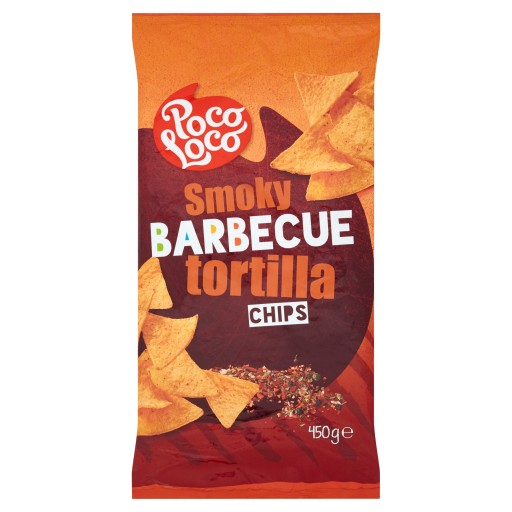 Tortilla chipsy Smoky Barbecue 450g Poco Loco