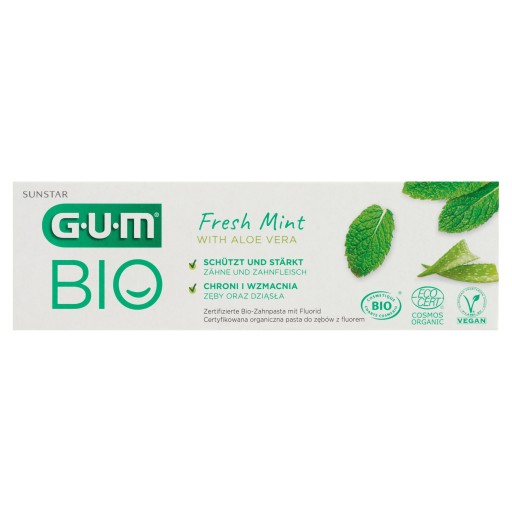 Sunstar GUM bio pasta svieža mäta aloe vera 75 ml