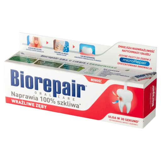 Biorepair zubná pasta Fast Sensitive Repair 75 ml