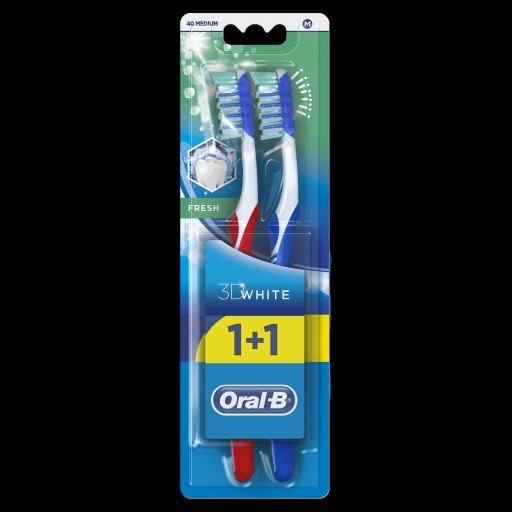 Zubná kefka Oral-B 3D White Fresh Duo Pack Medium