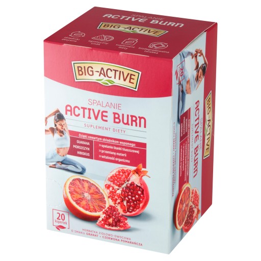 Ovocný čaj na pálenie Big-Active 40 g