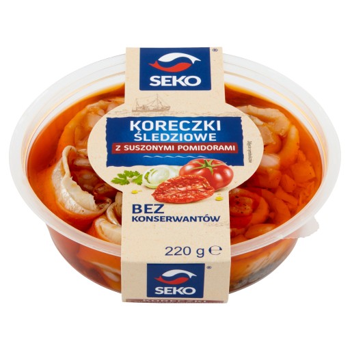 Seko Sleďové čiapky so sušenými paradajkami 220 g