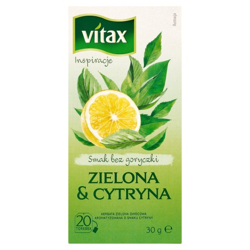 Vitax Inspirations s príchuťou Green Lemon 20 sáčkov