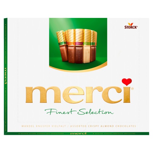 Merci Finest Selection Kolekcia čokolád s mandľami 250 g