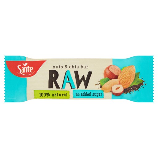 RAW Ovocná tyčinka Orech & Chia 35g x6