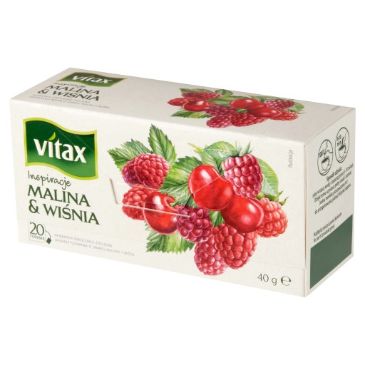 Vitax Čaj Malina Čerešňa 20tb