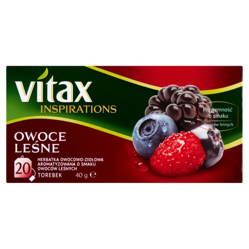 Vitax ovocný čaj - príchuť lesné ovocie - 20tb