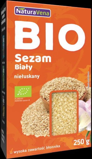 NaturAvena Bio biely nelúpaný sezam 250 g