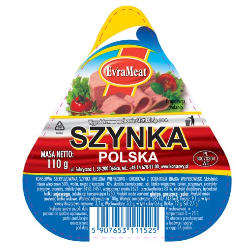 POĽSKÁ ŠUNKA 110g EVRAMEAT