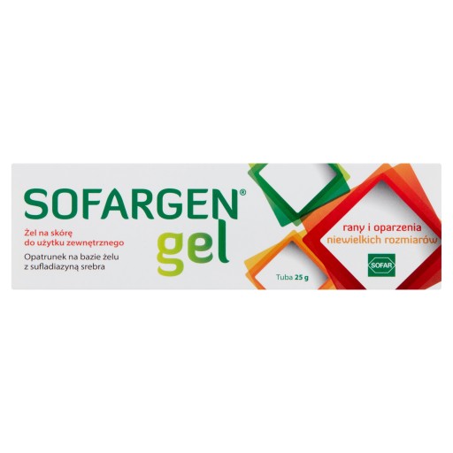 SOFARGEN GÉLOVÝ OBLIEK NA RANY SO STRIEBROM AG