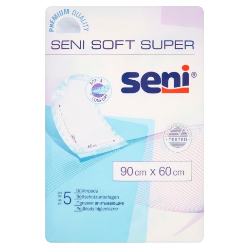 Seni Soft Super Hygienic podložky 90 cm x 60 cm 5 kusov
