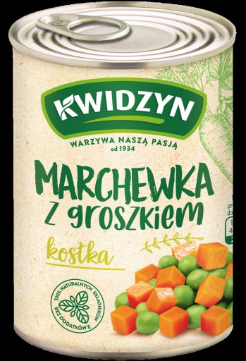 Kwidzyn mrkva s hráškom 400 g