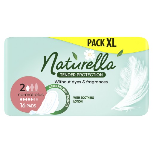 NATURELLA TENDER PROTECTION ULTRA NORMAL PLUS SANITÁRNE VLOŽKY 16 KS.