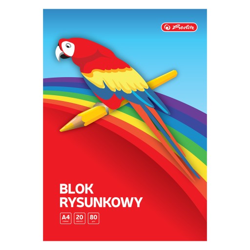 Herlitz A4 blok na kreslenie, 20 listov, biela x 2 KS
