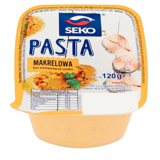 seko makrelová pasta 120g
