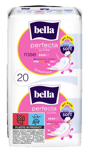 Hygienické vložky Bella s krídelkami, 20 ks.