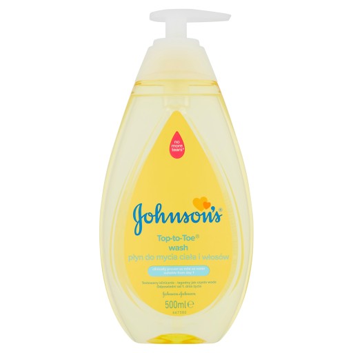 Johnson's Top-To-Toe umývadlo na telo a vlasy 500 ml od 1 dňa veku