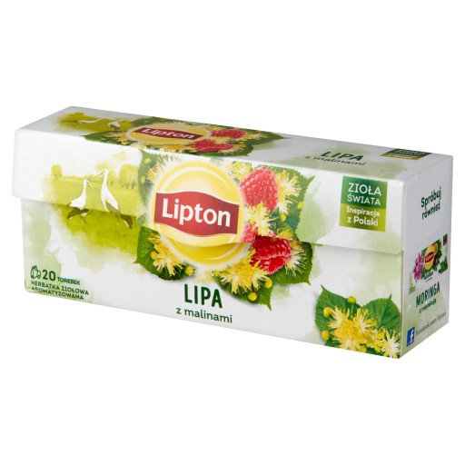 Lipton Lipa čaj s malinami 20 vrecúšok