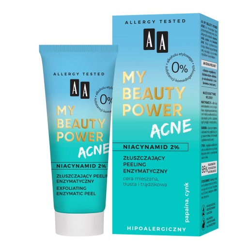 Exfoliačný enzymatický peeling NIACINAMIDE 2% AA My Beauty Power 40 ml