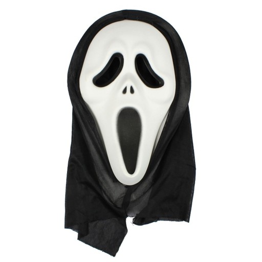Maska SCREAM s kapucňou HALLOWEEN CARNEVAL scream