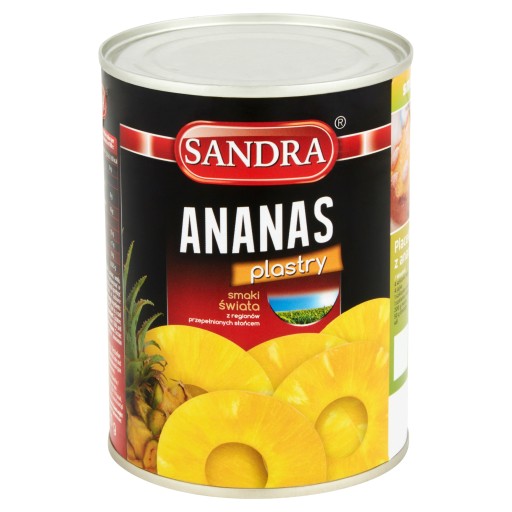 Sandra Ananásové plátky 565 g