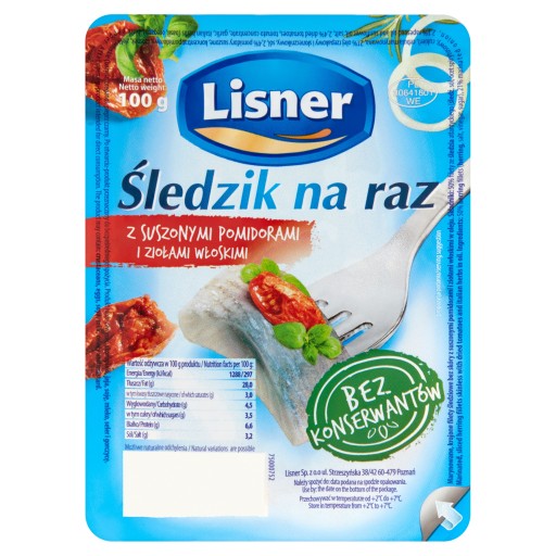 Lisner Sleď naraz so sušenými paradajkami 100 g