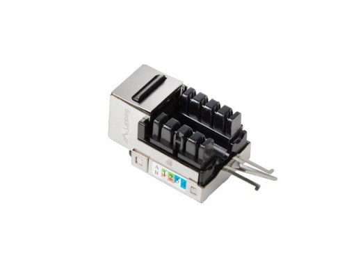Zásuvka Keystone modulu RJ45-LSA FTP kat.6 90 stupňov
