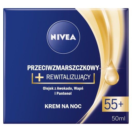 NIVEA Nočný krém proti vráskam 55+ 50ml