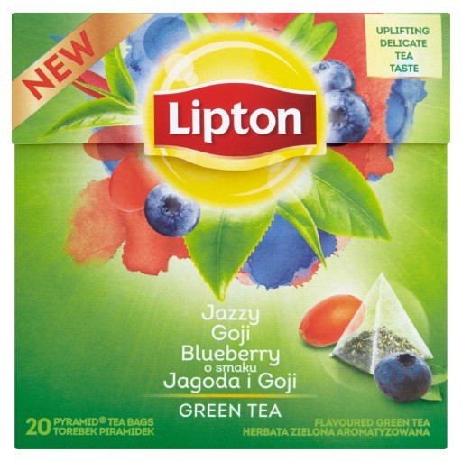 Lipton s príchuťou Čučoriedka a Goji zelená 20 tb
