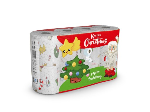 VIANOČNÝ TOALETNÝ PAPIER Kartika Christmas 8 VALCOV