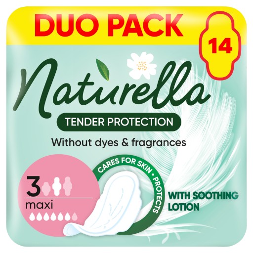 NATURELLA TENDER OCHRANNÉ ULTRA MAXI hygienické vložky 14 KS.