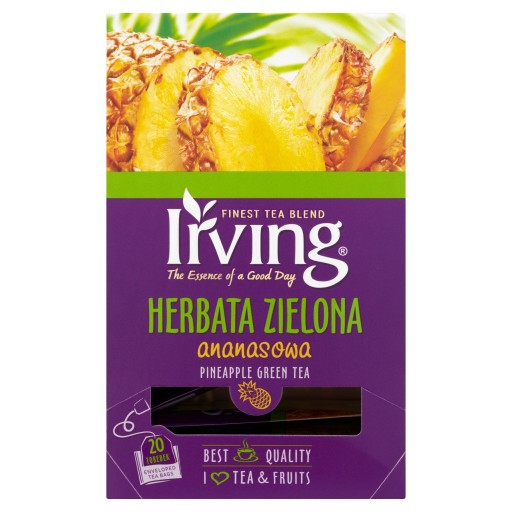 ANANÁSOVÝ ZELENÝ ČAJ Irving 20 sáčkov