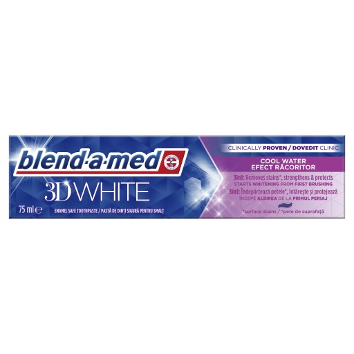 BLENNAMED Pasta 3D Biela studená voda 75ml