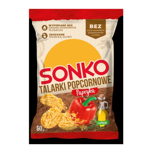Sonko kukuričné lupienky Paprika 60g x2